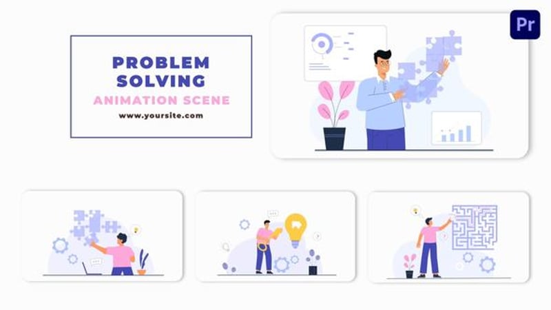 Problem Solving - Simple Concept, Elements ft. analysis & animated - Envato