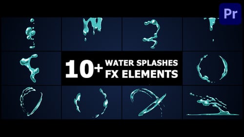 Water Splashes | Premiere Pro MOGRT