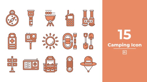 Camping Icon Premiere Pro