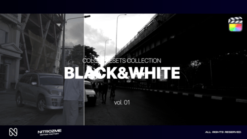 Black and White LUT Collection Vol. 01 for Final Cut Pro X