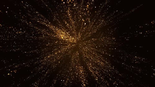 Glittering Gold Particle Burst V2
