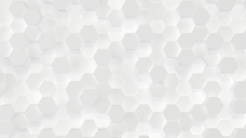 Abstract White Hexagons Undulating Motion Background