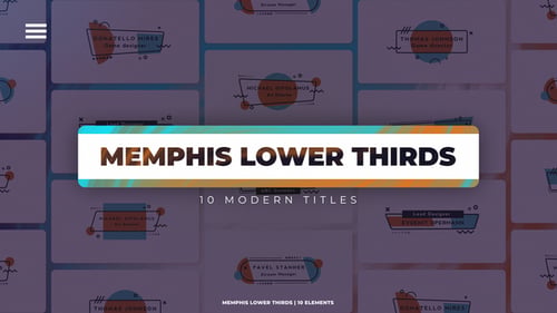 Memphis Lower Thirds | Premiere Pro