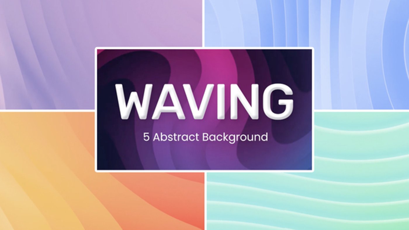 Waving Abstract Background Loop, Elements ft. wavy background & looping ...