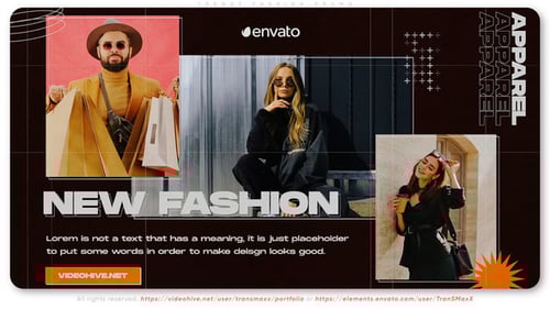 Trendy Fashion Sale Promotion with Geometric Retro Style