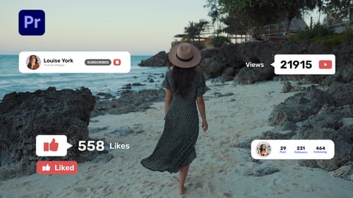 Animated Social Media UI Call to Action Pack