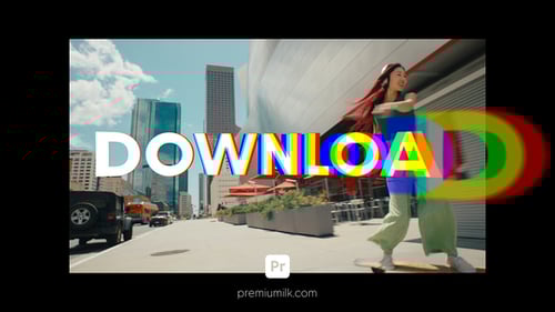 Fast Titles Pack Color Distortion for Premiere Pro