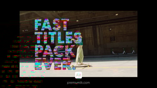 Fast Titles Pack Glitch Color
