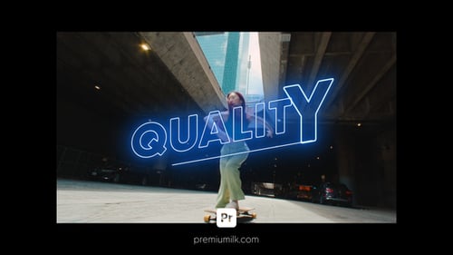 Fast Titles Pack Neon for Premiere Pro