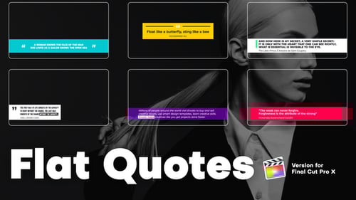 Animated Quote Blocks: Clean Flat Text Designs