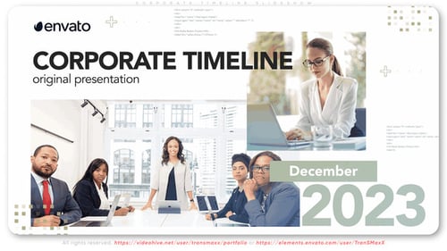 Clean Corporate Business Timeline Presentation