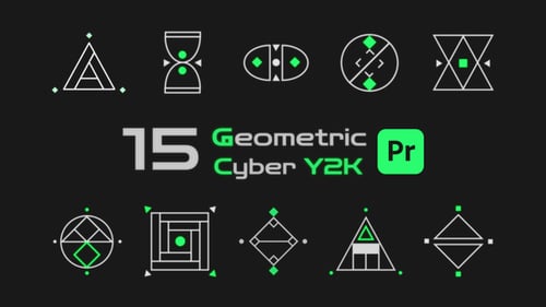 Geometric Shapes cyberY2K For Premiere pro