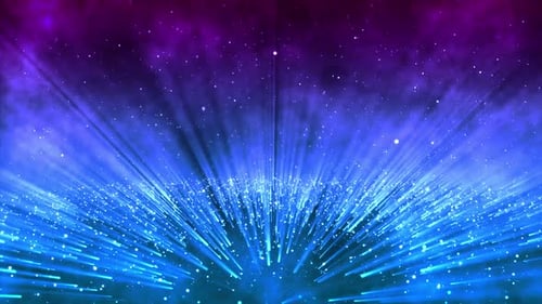 Dynamic Abstract Particle Light Rays Seamless Loop Background