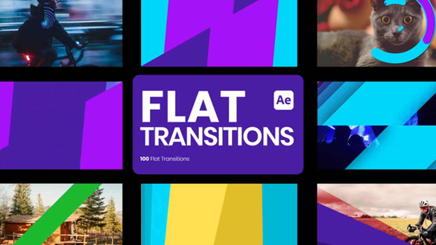 Flat Transitions for After Effects, Elements ft. flat transitions ...