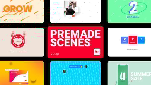 Premade Scenes 01 for After Effects