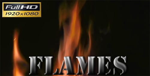 Close Up of Dancing Flames in Darkness