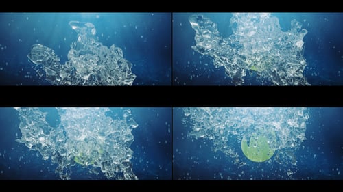 Underwater Ocean Sea Summer Intro | Water Splash Travel Logo 4