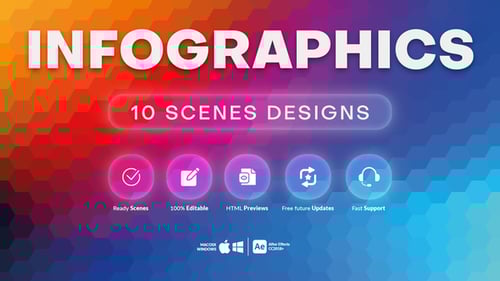 Animated Data Infographics Kit for Modern Presentations