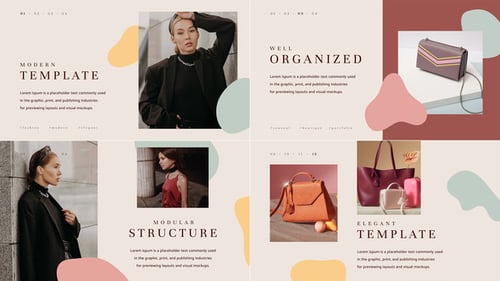 Modern Fashion Slideshow with Fluid Organic Elements