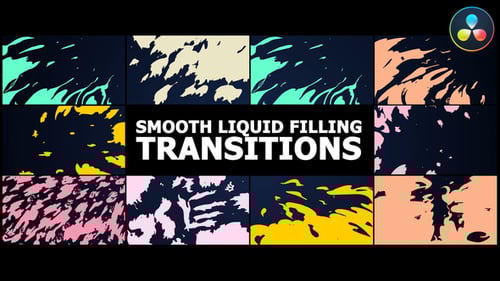 Smooth Liquid Filling Transitions for DaVinci Resolve