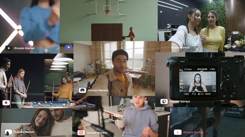 Modern Social Media Channel Icon Reveals