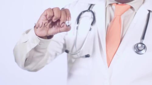 Doctor Writes Word Wrong On Glass Surface