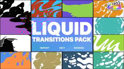 Dynamic Animated Liquid Transitions Pack with Colorful Fluid Effects
