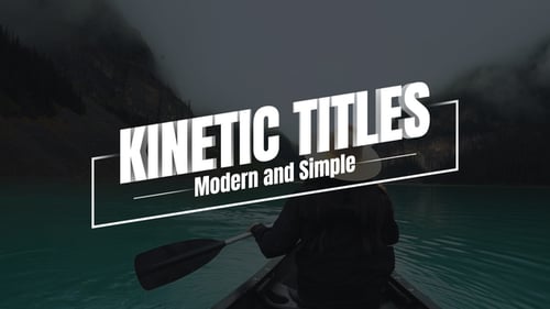 Dynamic Bold Kinetic Typography Titles