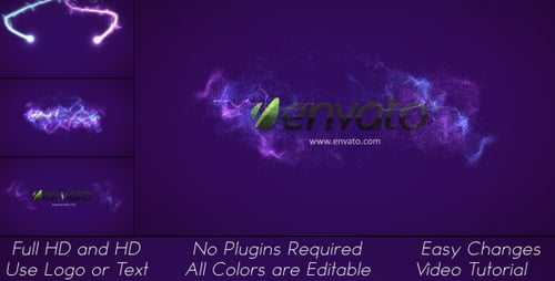 Colorful Particles Logo Reveal 2