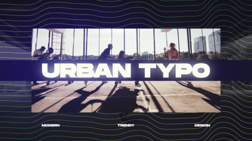 Dynamic Glitch Urban Opener with Fast Typography