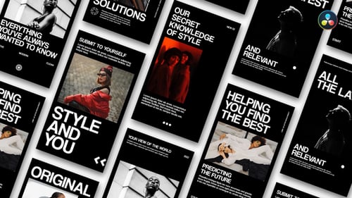 Stylish Stories For DaVinci Resolve