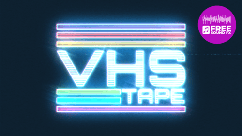 Vibrant Glitch VHS Logo Reveal Animation