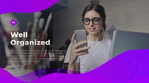 Modern Fluid Wave Presentation Slideshow Template