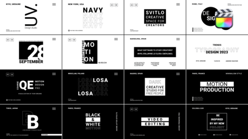 Rhythm Black Titles \ FCPX