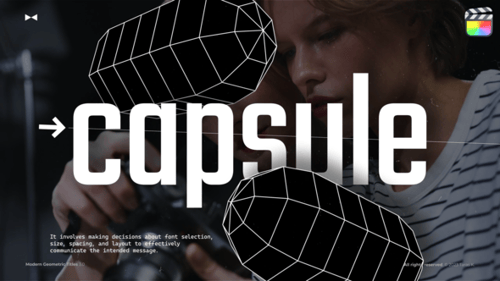 Modern Geometric Titles \ FCPX
