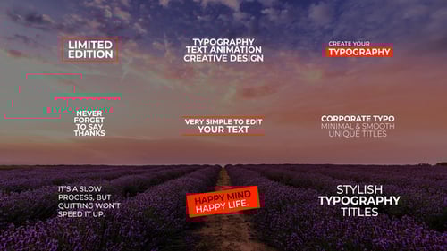 Dynamic Kinetic Typography Text Animations for Creative Titles