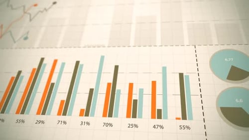 Animated Business Data Graphs and Charts