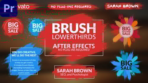 Brush Lower Thirds | MOGRT