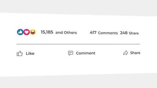 Réaction de Facebook comme commentaire Partager le compteur Comptage V2 Contexte