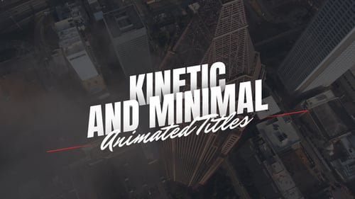 Dynamic Animated Text Titles with Modern Kinetic Motion