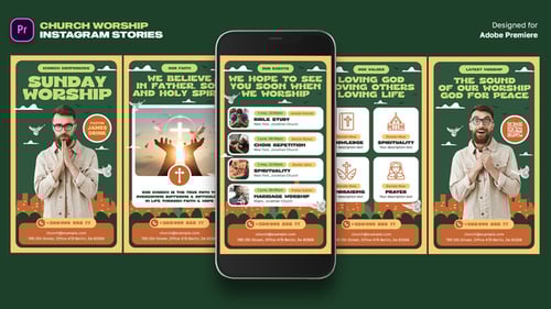 Church Worship Instagram Stories MOGRT