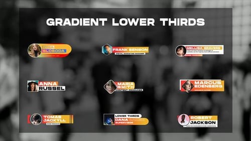 Gradient Lower Thirds | MOGRT