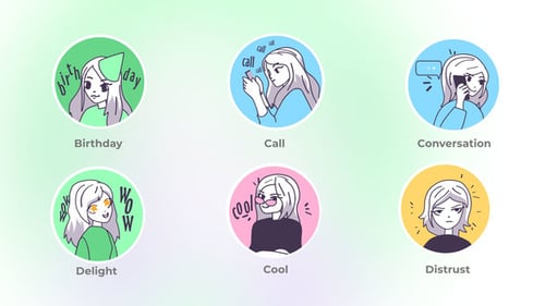 Anime Girls Illustration - Stonepictures Set of Mini Concepts