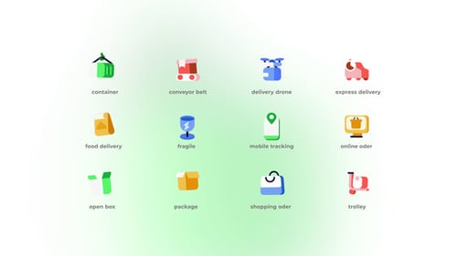 Delivery - Flat Icons