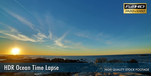 Laps de temps Lapse Océan HDR