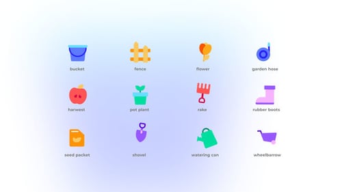 Garden - Flat Icons