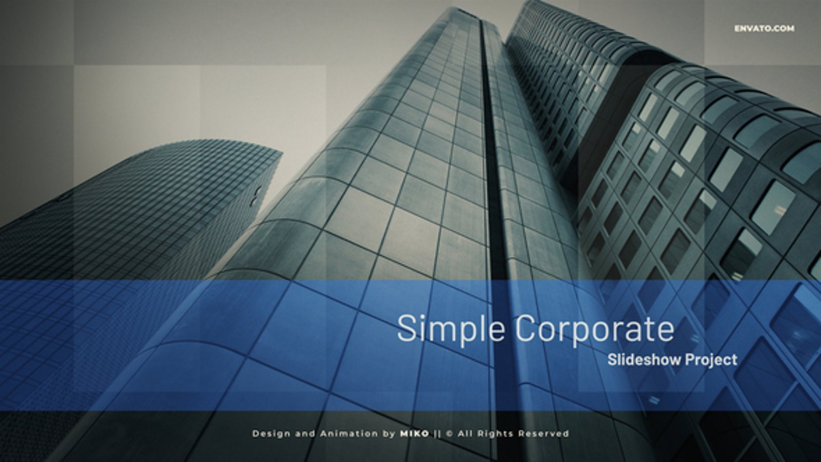 Clean Corporate Presentation Slideshow with Minimal Geometric ...