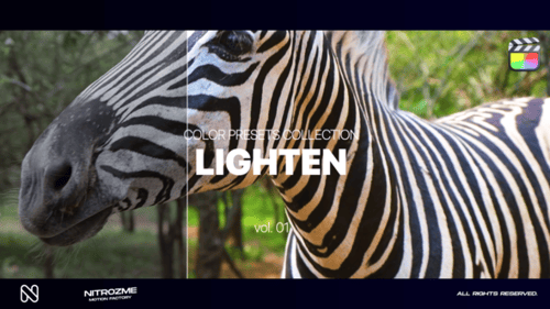 Lighten Color Grading LUTs Collection for Final Cut Pro X