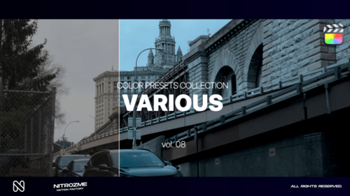 Various LUT Collection Vol. 08 for Final Cut Pro X