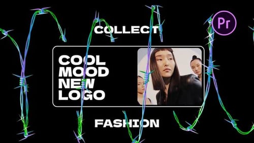 Holographic Chain and Barbed Wire Edgy Fashion Promo